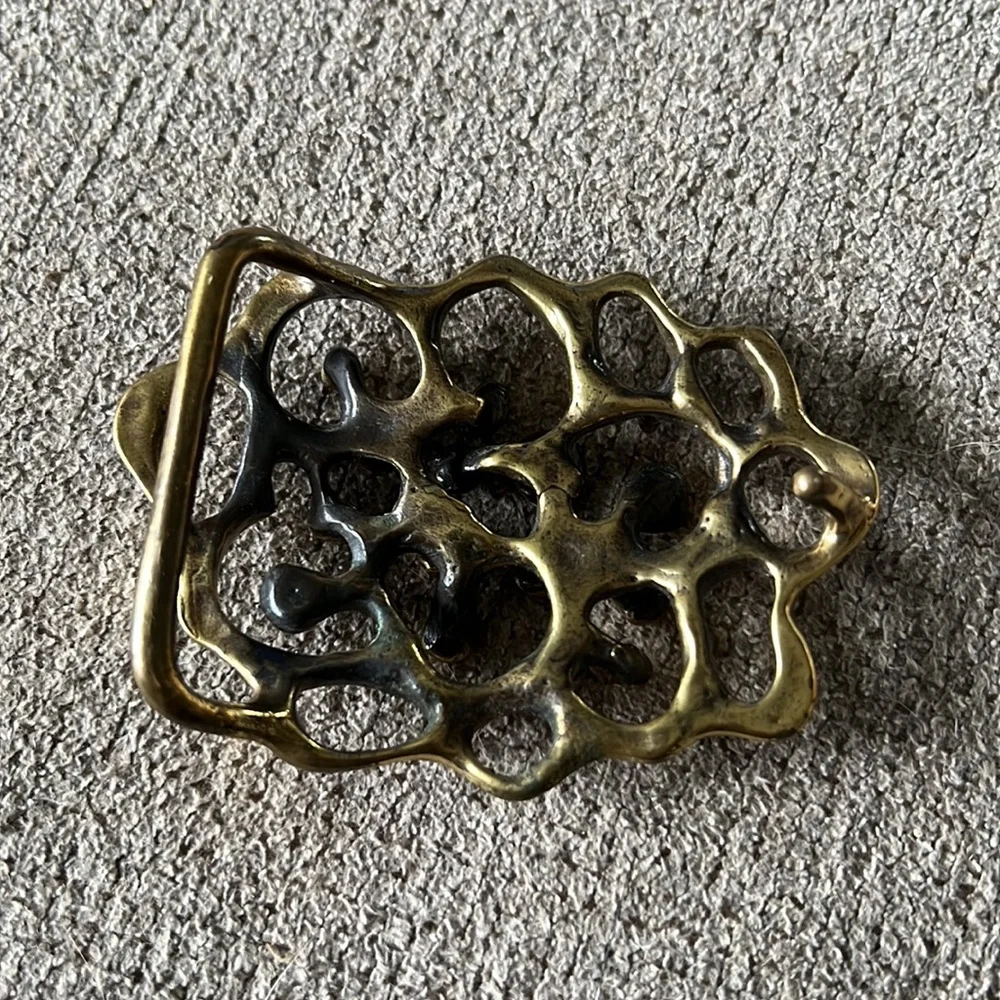 Vintage modernist Jack Boyd spore belt buckle San Diego